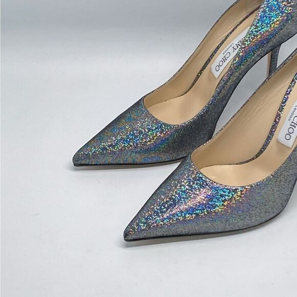 Jimmy Choo Love Iridescent Silver Pump size 38.5 - Picture 2 of 12